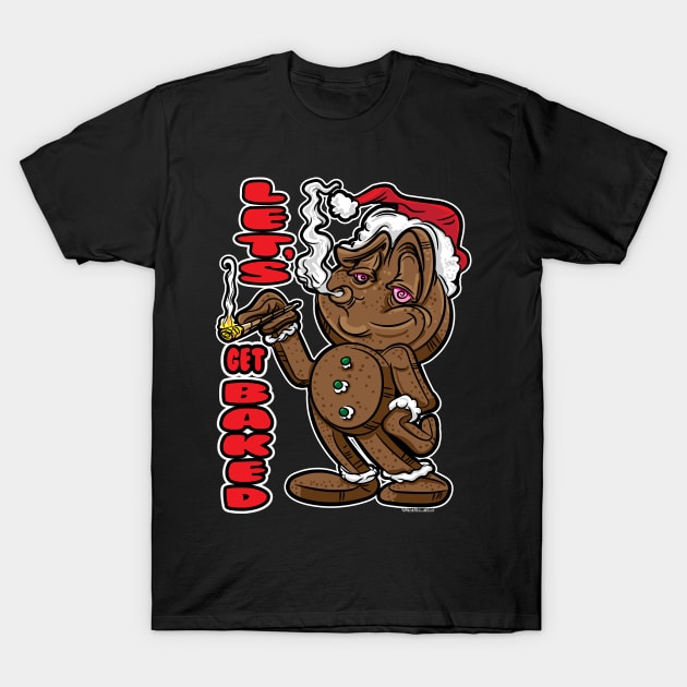 Let's Get Baked Happy Holiday Gingerbread Man T-Shirt by eShirtLabs